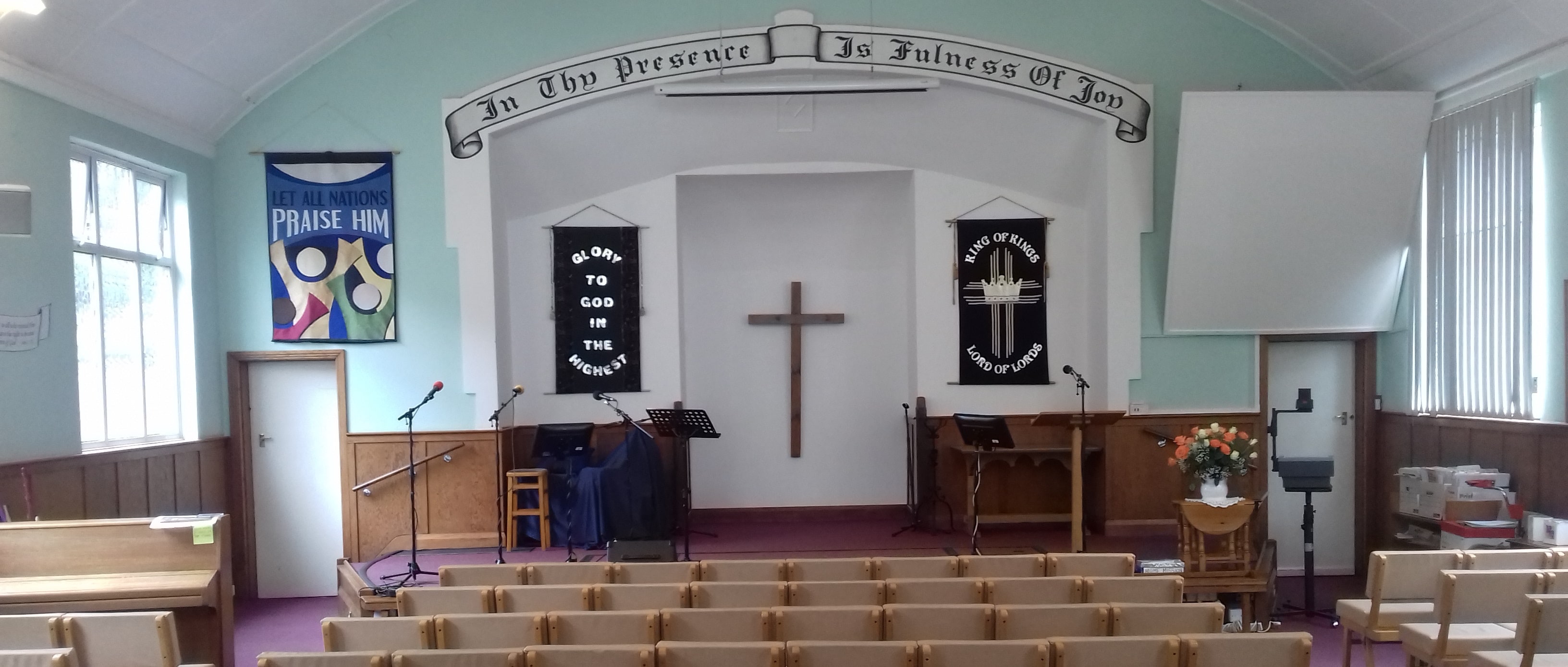 inside church